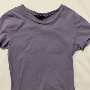 Purple crop top
